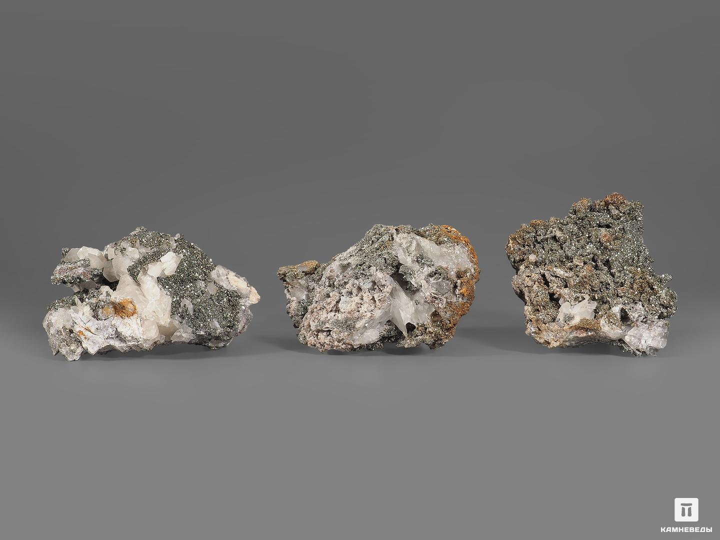 Марказит с кальцитом, 9,5х5х4 см, 21912, фото 3