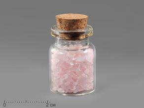 Бутылочка с розовым кварцем, 3,4х2,2 см