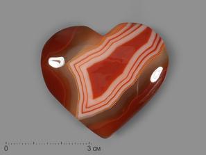 Сердце из сердоликового агата, 5 см