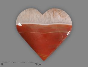 Сердце из сердоликового агата, 4,5-5 см