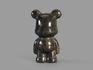 Медведь «Bearbrick» из золотистого обсидиана, 5,8х3х2,8 см, 22097, фото 2