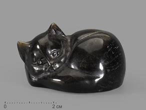 Кот из золотистого обсидиана, 4,5х4х2,8 см