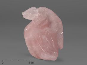 Ящерица из розового кварца, 10х8,3х6,2 см