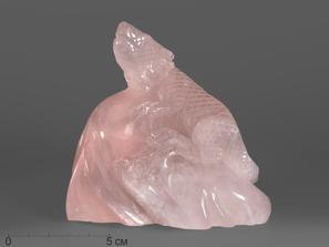 Ящерица из розового кварца, 11,5х10,8х5,5 см