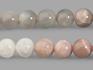 Бусины из лунного камня (адуляра), 36-41 шт. на нитке, 10-11 мм, 7-43/7, фото 3