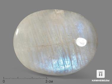 Лунный камень, Адуляр. Лунный камень (адуляр), полированная галька 6,5х4,8 см (90-100 г)