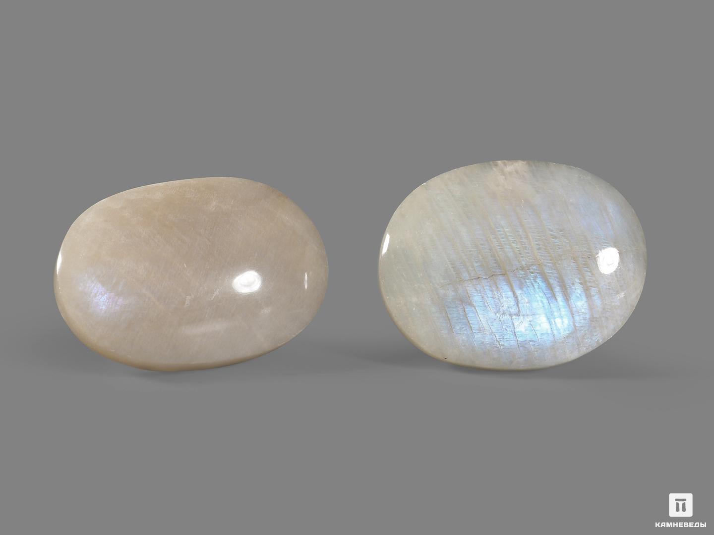 Лунный камень (адуляр), полированная галька 6,5х4,8 см (90-100 г), 22064, фото 3