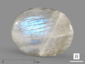 Лунный камень (адуляр), полированная галька 6х4,8 см (80-90 г)