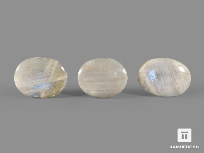 Лунный камень (адуляр), полированная галька 6х4,8 см (80-90 г), 22062, фото 2