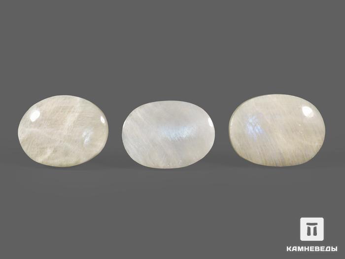 Лунный камень (адуляр), полированная галька 5х3,7см (50-60 г), 22060, фото 2