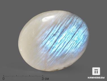 Адуляр, Лунный камень. Лунный камень (адуляр), полированная галька 5,5х4,5 см (60-70 г)