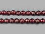 Бусины из граната (родолита), 107-115 шт. на нитке, огранка 3-4 мм, 22298, фото 1
