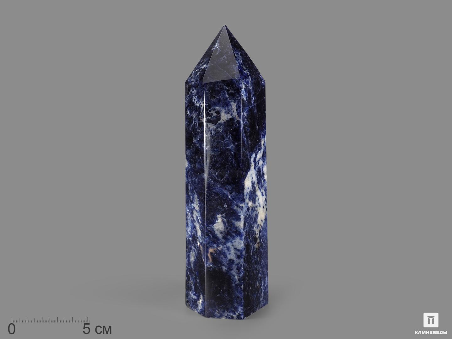 Содалит в форме кристалла, 18,5х4,8х4,6 см родохрозит в форме кристалла 5 7х2 4 см