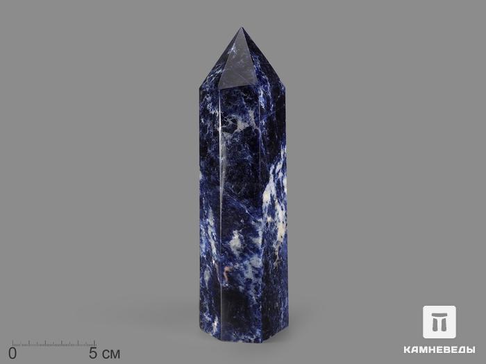 Содалит в форме кристалла, 18,5х4,8х4,6 см, 22052, фото 1