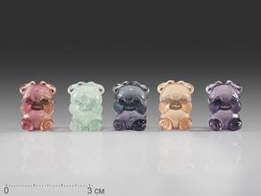 Мишка из флюорита, 1,8х1,3 см