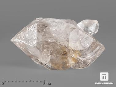 Кварц, Горный хрусталь, Херкимерский алмаз. Горный хрусталь (кварц) «херкимерский алмаз», скелетный кристалл 7х3,9х3,9 см