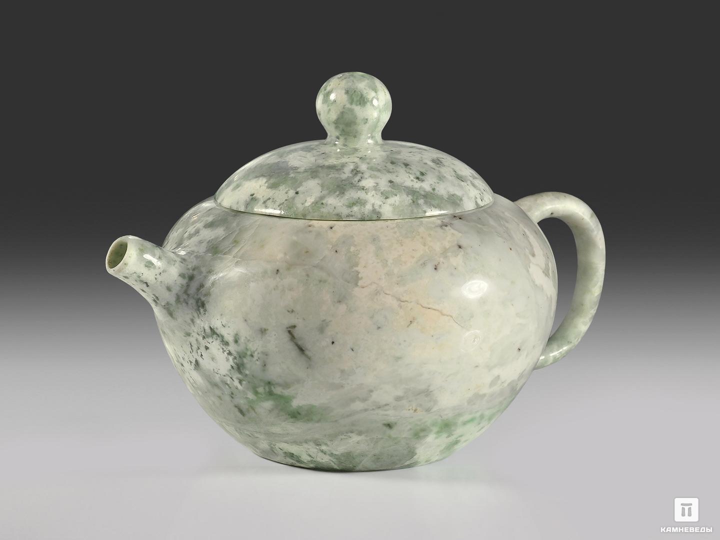 Чайник из белого нефрита, 13х8,8х8 см, 22469, фото 2