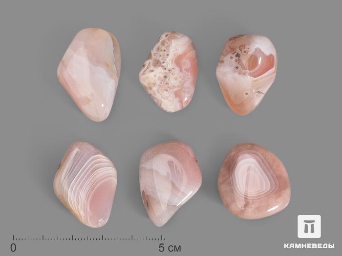 Агат розовый, крупная галтовка 2-3 см (5-10 г), 22972, фото 1