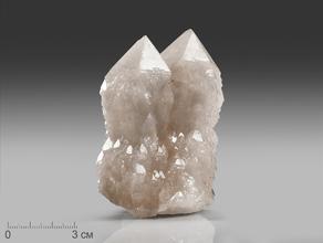 Кварц кактусовидный, сросток кристаллов 9х6,5х3,3 см