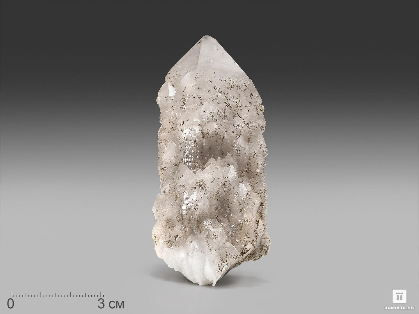 Кварц кактусовидный, кристалл 8,3х4,3х3,7 см природный кварц кристалл радуга титановый кластер vug минеральный образец исцеление