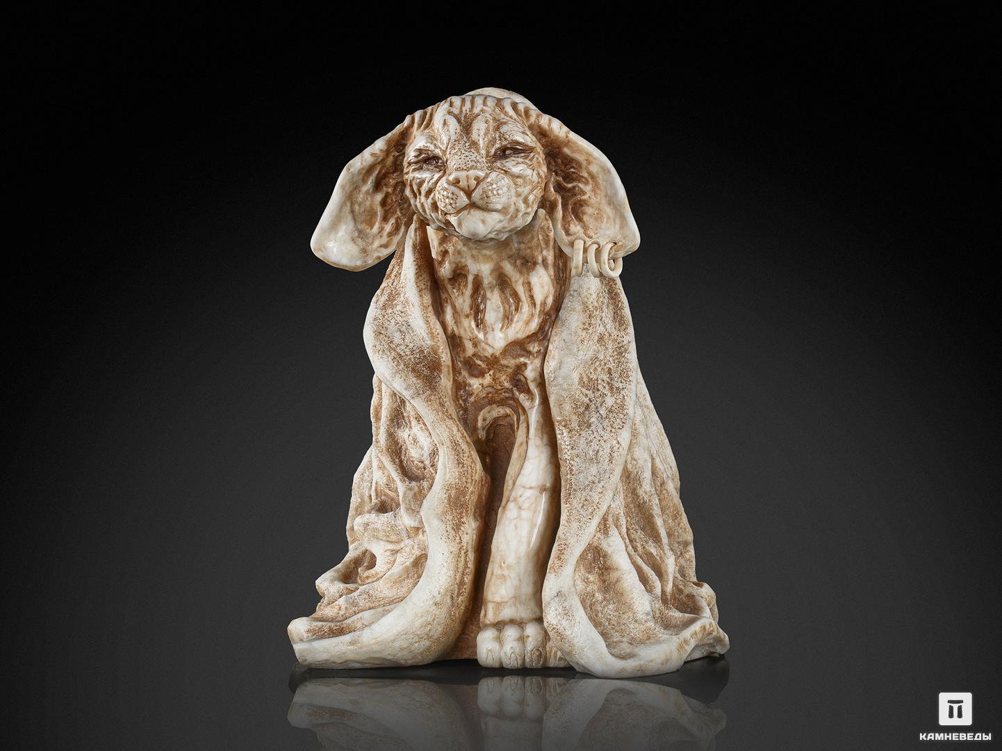 Сфинкс (кот) под полотенцем из ангидрита, 35х28х21,5 см перчатка художника сонет на 2 пальца размер м 8 2х20 см