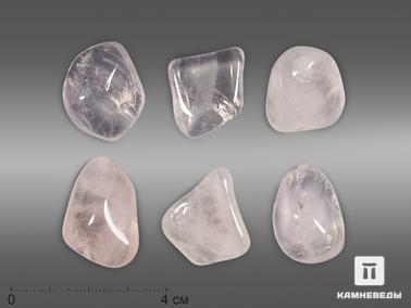Розовый кварц. Розовый кварц (прозрачный), крупная галтовка 2-3 см (5-10 г)