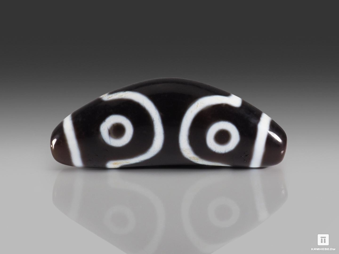 Бусина Дзи «Три глаза» в форме полумесяца раскраска по символам таинственные существа