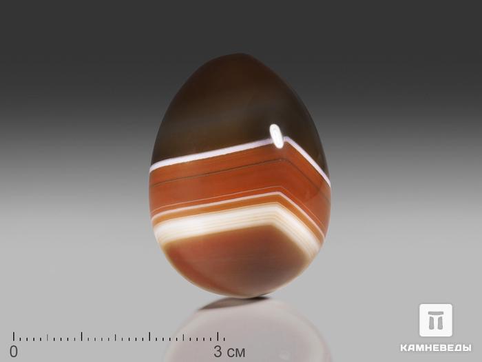 Яйцо из сардоникса, 4х3 см, 24283, фото 1