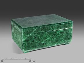 Шкатулка из зелёного авантюрина, 11,7х8,5х5,5 см