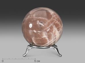 Шар из лунного камня с эффектом солнечного камня, 65 мм