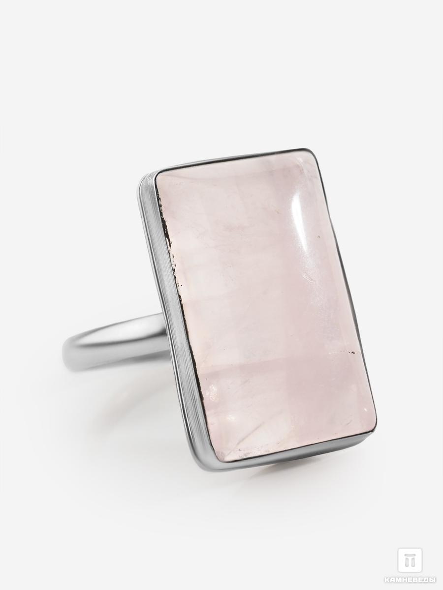 Кольцо с розовым кварцем актинолит с кварцем 20 5х8х7 5 см