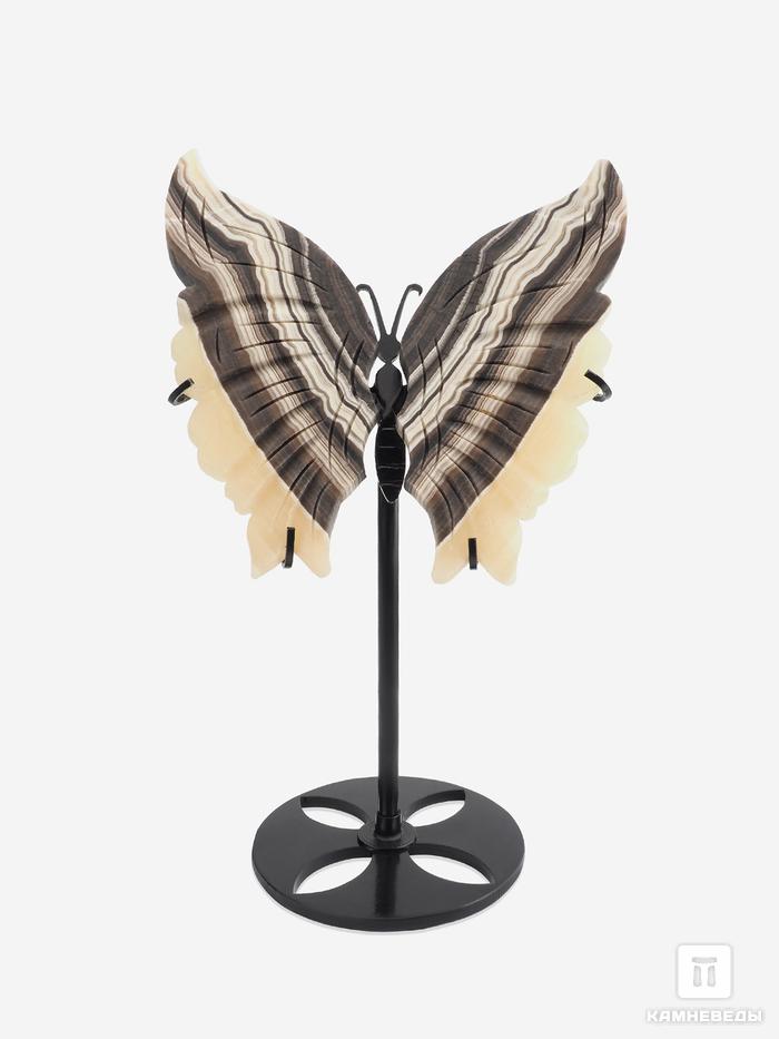 Бабочка из оникса на металлической подставке, 26х14х9,5 см, 24346, фото 1