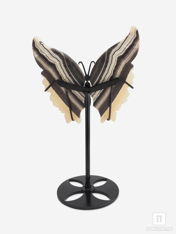 Бабочка из оникса на металлической подставке, 26х14х9,5 см, 24346, фото 2