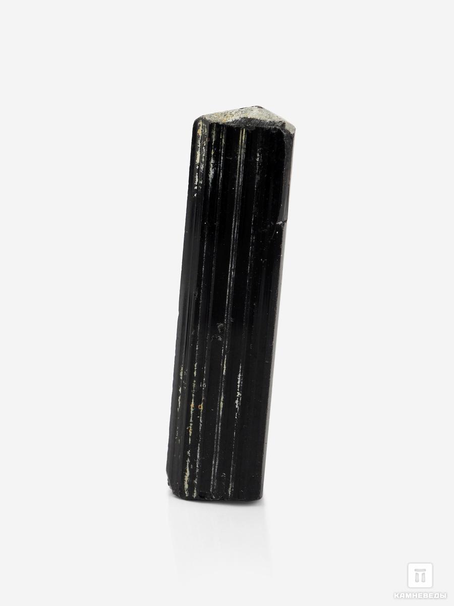 Шерл (чёрный турмалин), кристалл 3,8х0,9 см