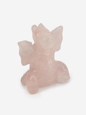 Дракон из розового кварца, 5х4 см