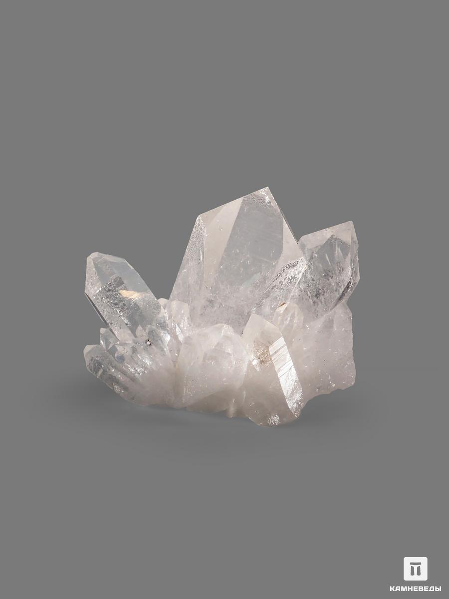 Горный хрусталь (кварц), сросток кристаллов 5-7 см (40-60 г) серьги женские из серебра balex jewellery 2436930230 горный хрусталь