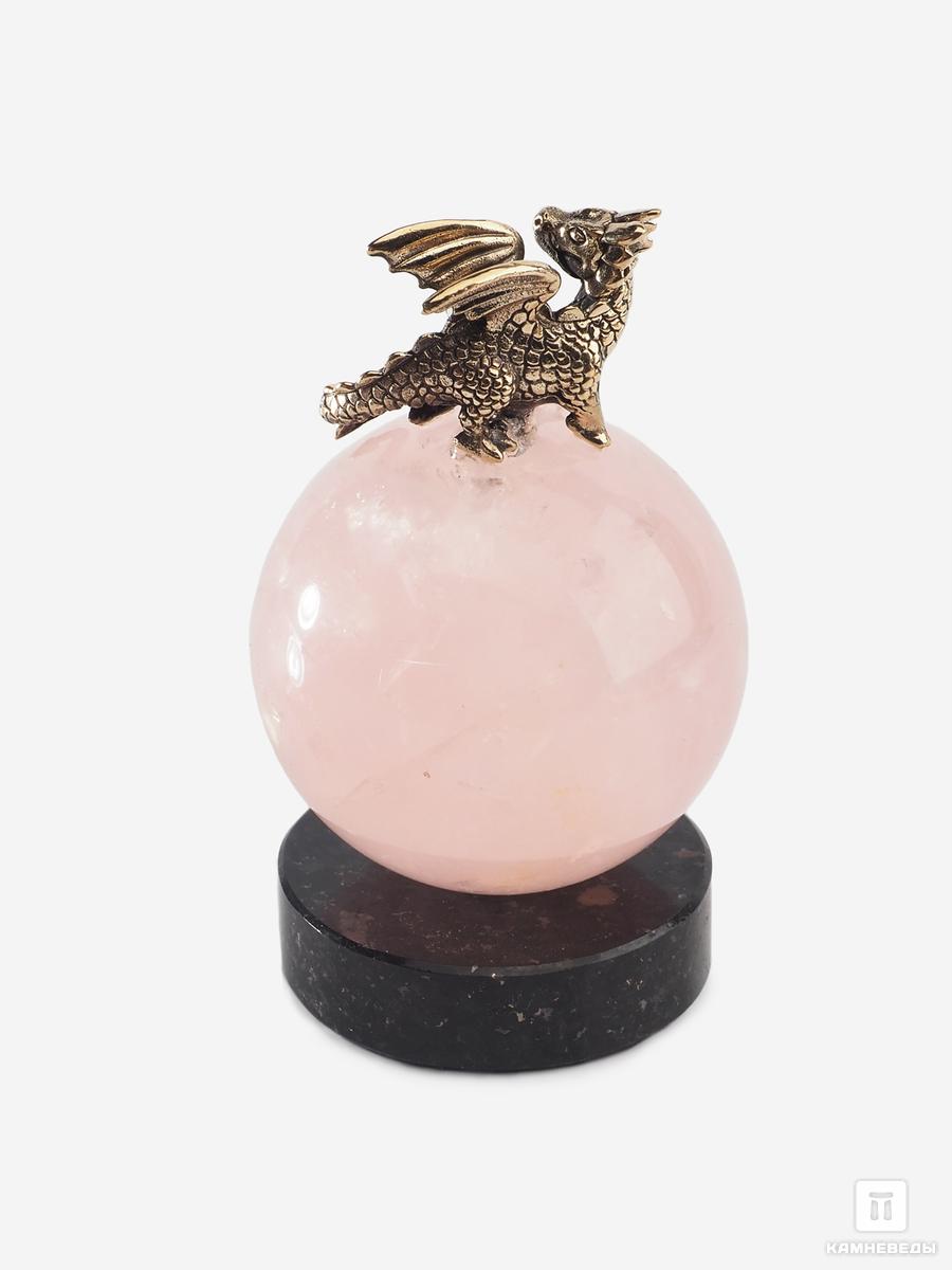 Композиция «Дракон» с розовым кварцем, 6,9х4,1х4,1 см, 25633, фото 2