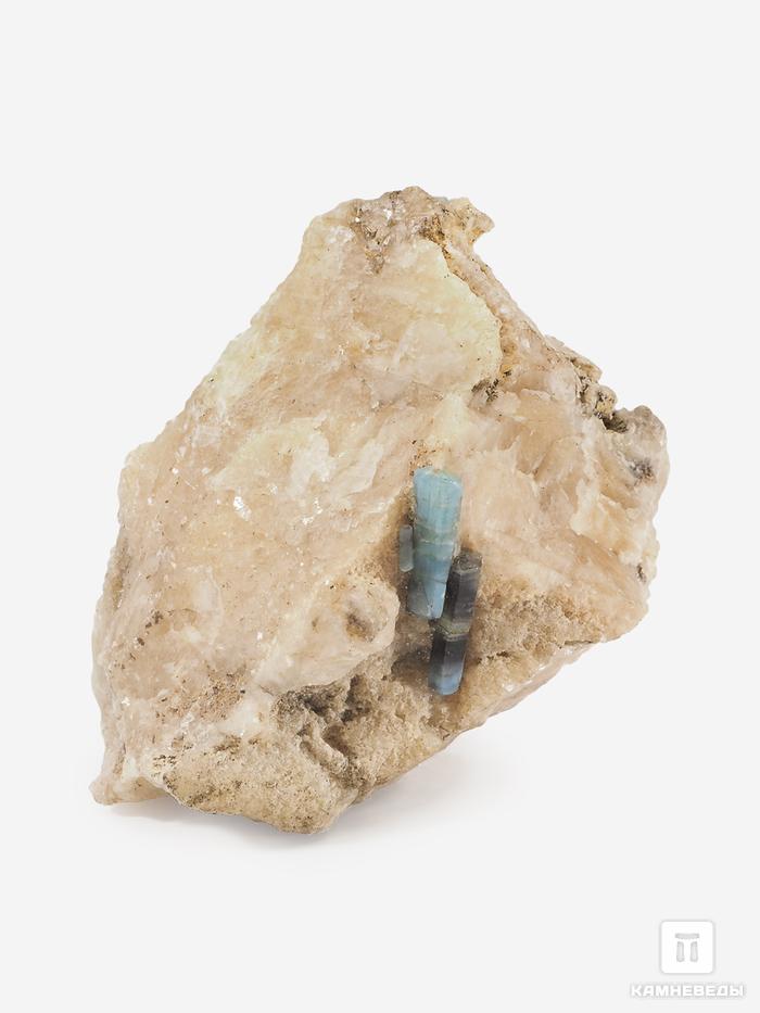 Фторапатит полихромный, кристаллы на кальците 10,5х7,5х5,5 см, 25807, фото 2