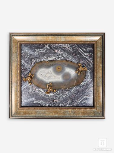 Агат. Картина из натуральных камней, 44х39х3,2 см