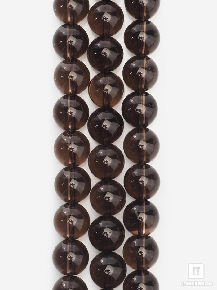 Бусины из дымчатого кварца (раухтопаза), 37-40 шт. на нитке, 10-11 мм, 7-4/4, фото 2