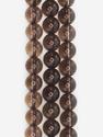 Бусины из дымчатого кварца (раухтопаза), 60-65 шт. на нитке, 6-7 мм, 7-4/2, фото 2