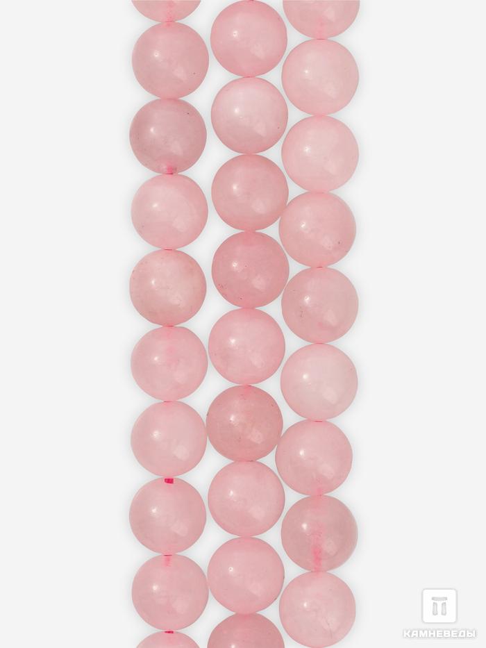 Бусины из розового кварца, 36-40 шт. на нитке, 10-11 мм, 7-5/3, фото 1