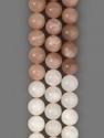Бусины из лунного камня (адуляра), 46-51 шт. на нитке, 8-9 мм, 7-43/6, фото 1