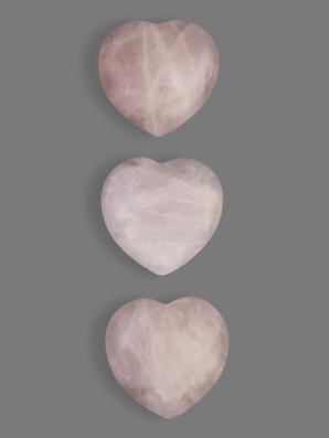 Сердце из розового кварца, 4х4х2 см