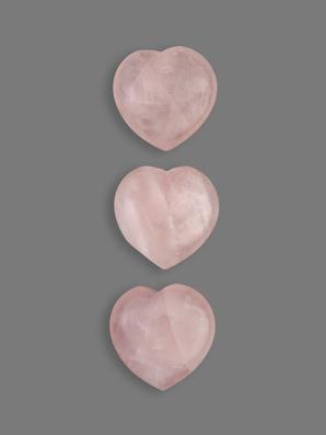 Сердце из розового кварца, 3х3 см
