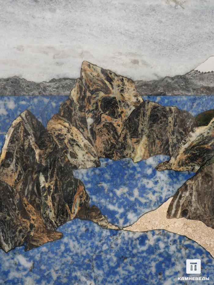 Картина из натуральных камней «Острова», 43,5х36,5х3 см, 25924, фото 2