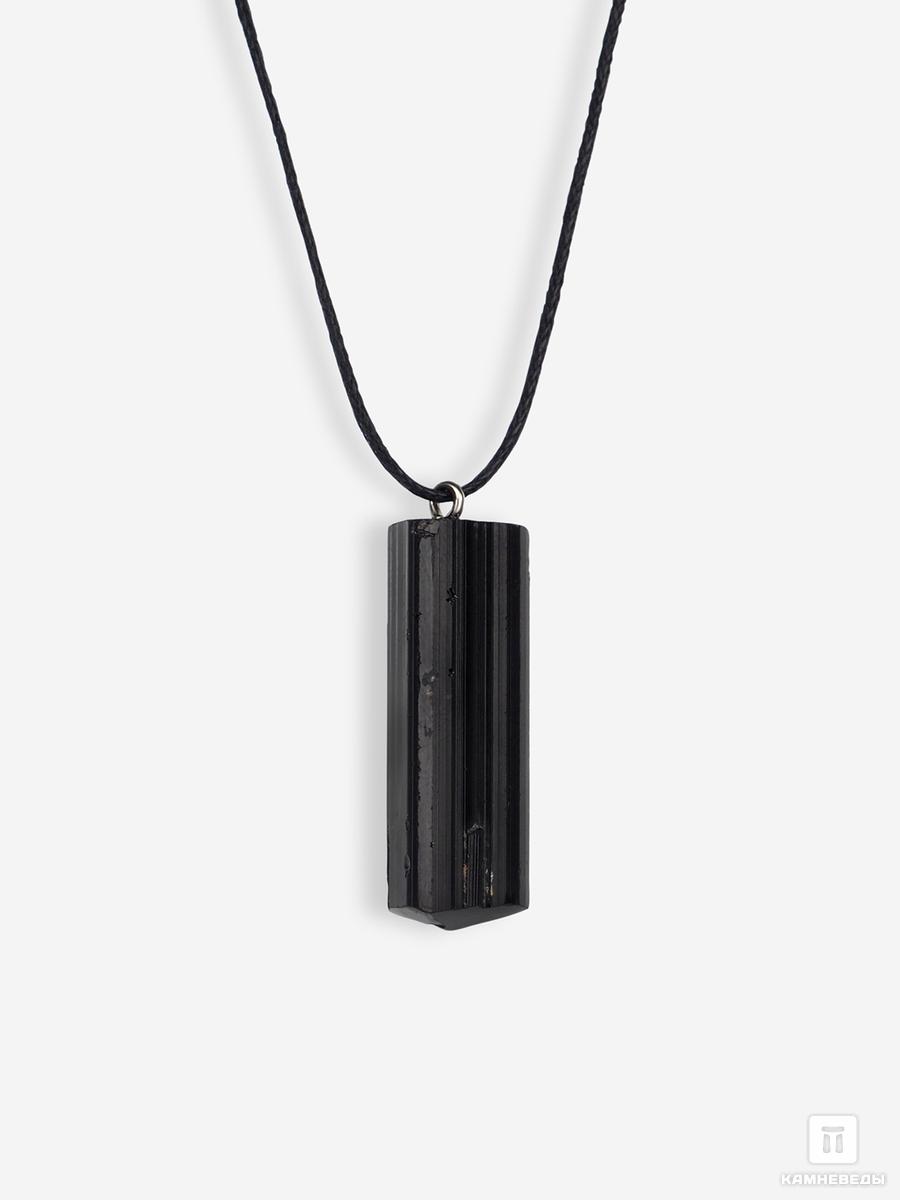 Кулон из кристалла шерла (чёрного турмалина), 3,5 см браслет мужской из шерла чёрного турмалина