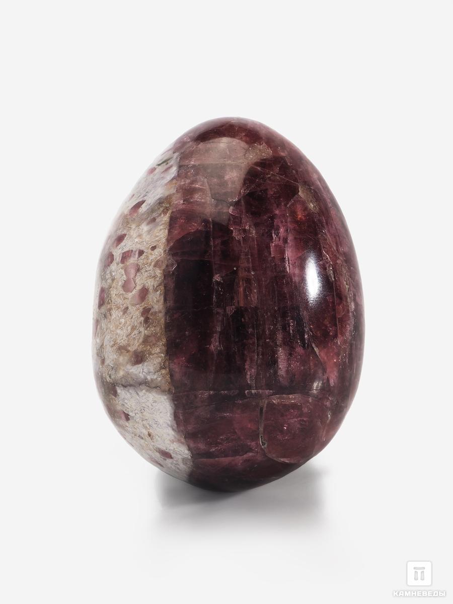 Яйцо из розового турмалина (рубеллита) и альбита, 7,2х5,3 см, 26165, фото 1
