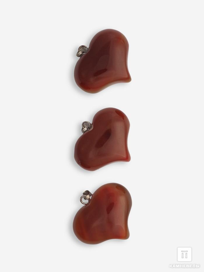 Кулон «Сердце» из сердолика, 2,5х2 см, 6081, фото 2