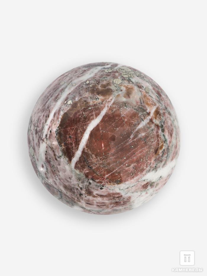 Шар из яшмы с пиритом, 81 мм, 26152, фото 1
